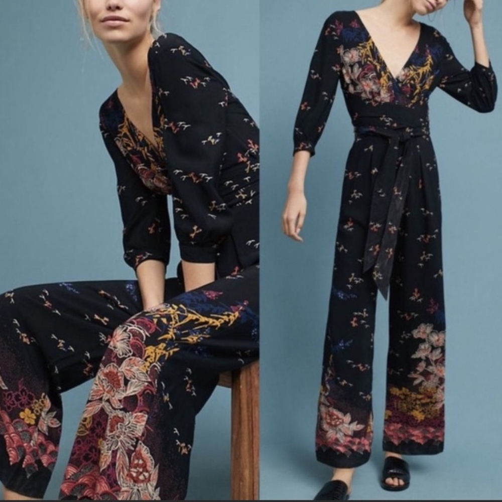 Feather Bone Anthropologie jumpsuit